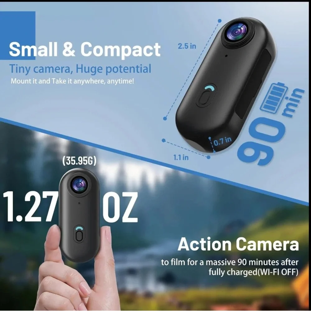 Black 360 Camera with Accessories